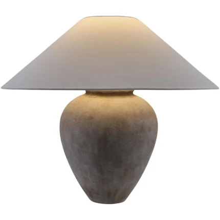Classic Modern Ceramic Table Lamp With Linen Shade