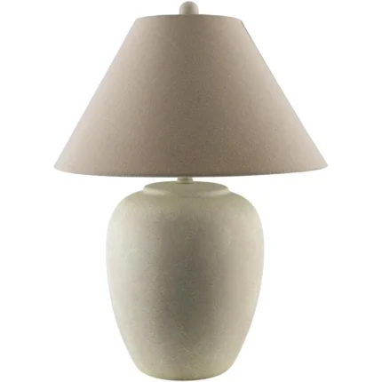 Modern Rustic White Ceramic Table Lamp